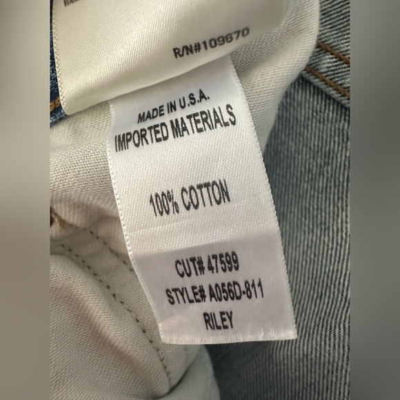 AGOLDE jeans size 26 RILEY high rise straight crop - Picture 11 of 11